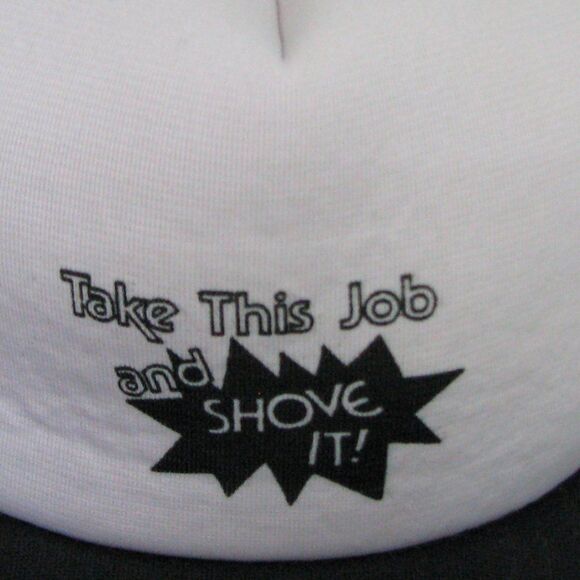 Vintage Take This Job And Shove It Trucker Hat - Picture 2 of 7